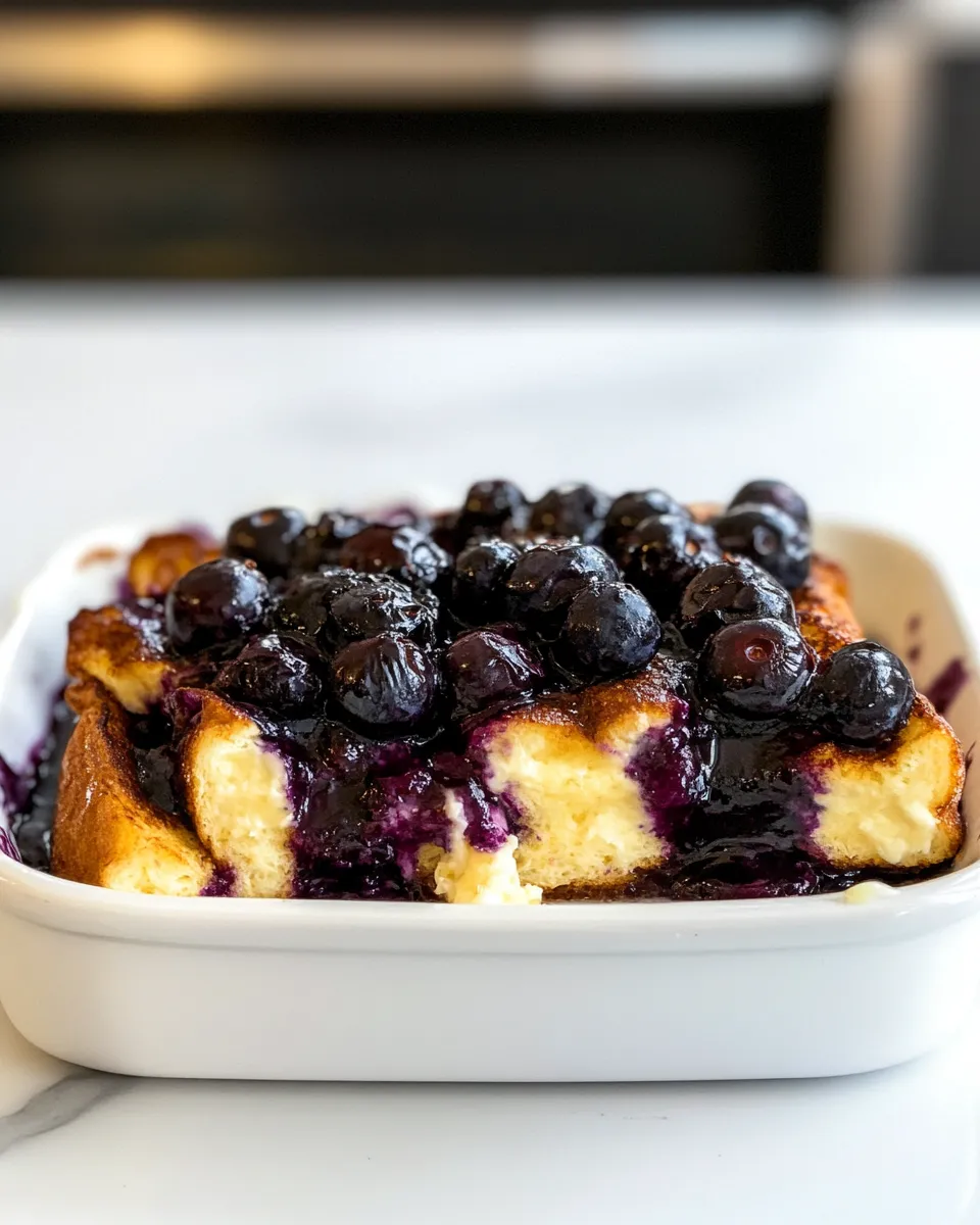 Delicious Blueberry Cream Cheese French Toast Bake image