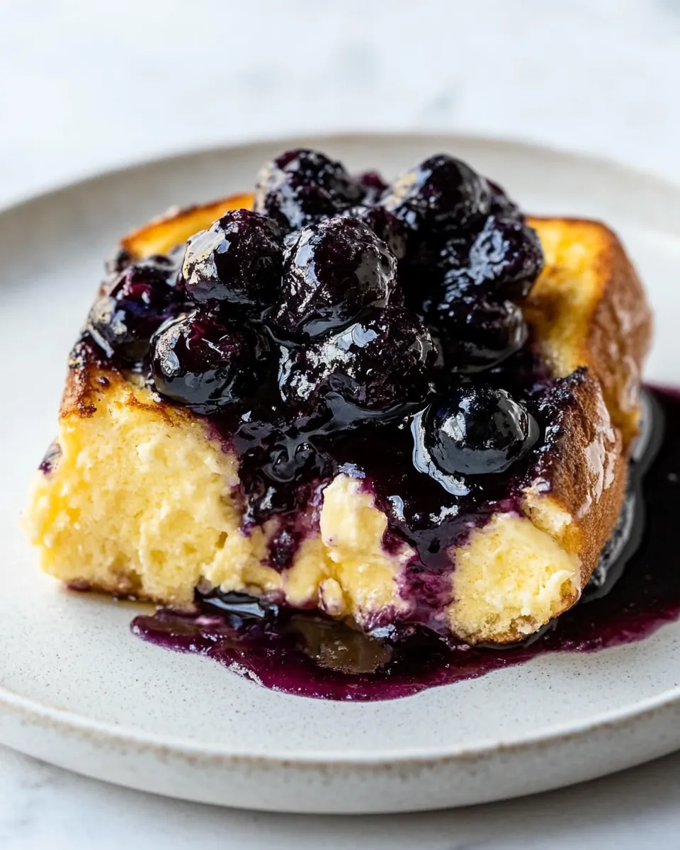Quick Blueberry Cream Cheese French Toast Bake shot