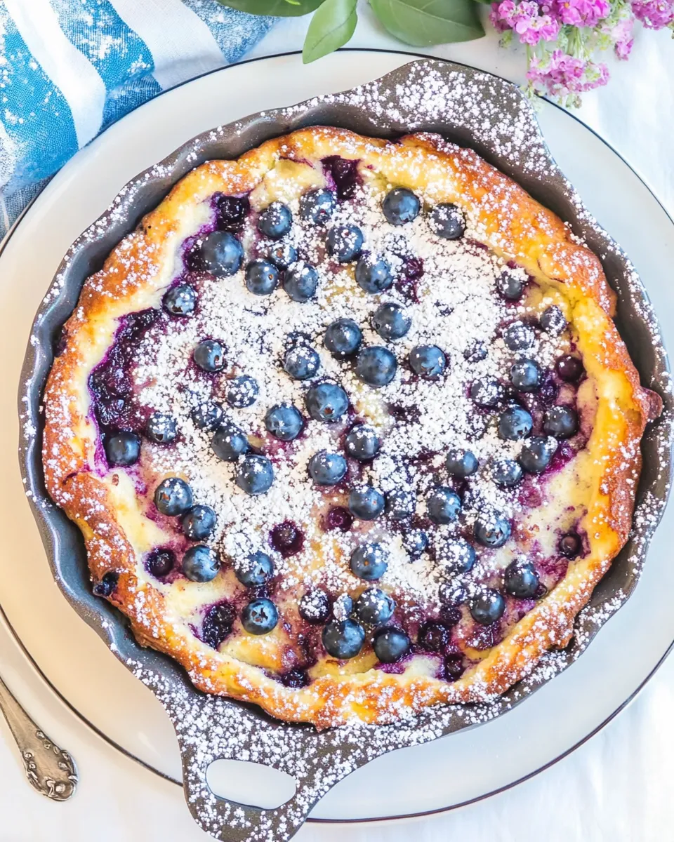 Classic Blueberry Dutch Baby Pancake image