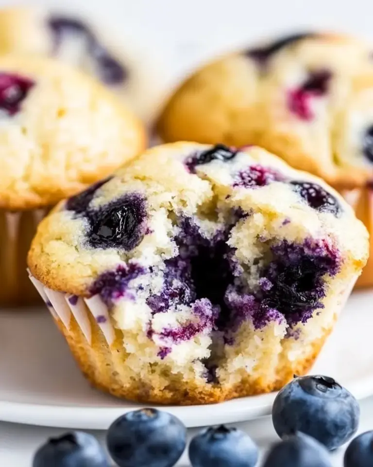 Homemade Blueberry Muffins with Sour Cream photo
