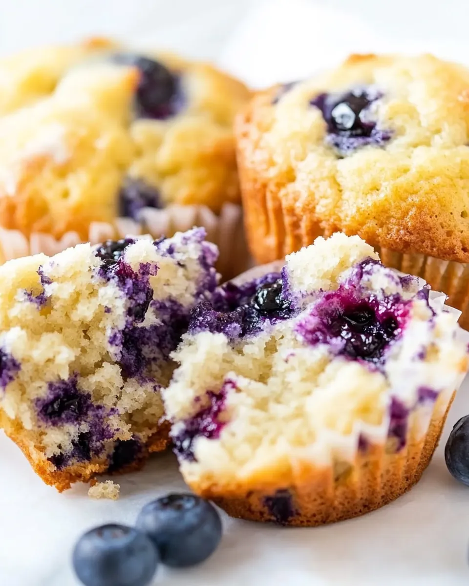 Classic Blueberry Muffins with Sour Cream image