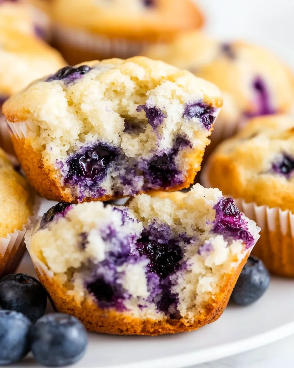 Easy Blueberry Muffins with Sour Cream recipe photo