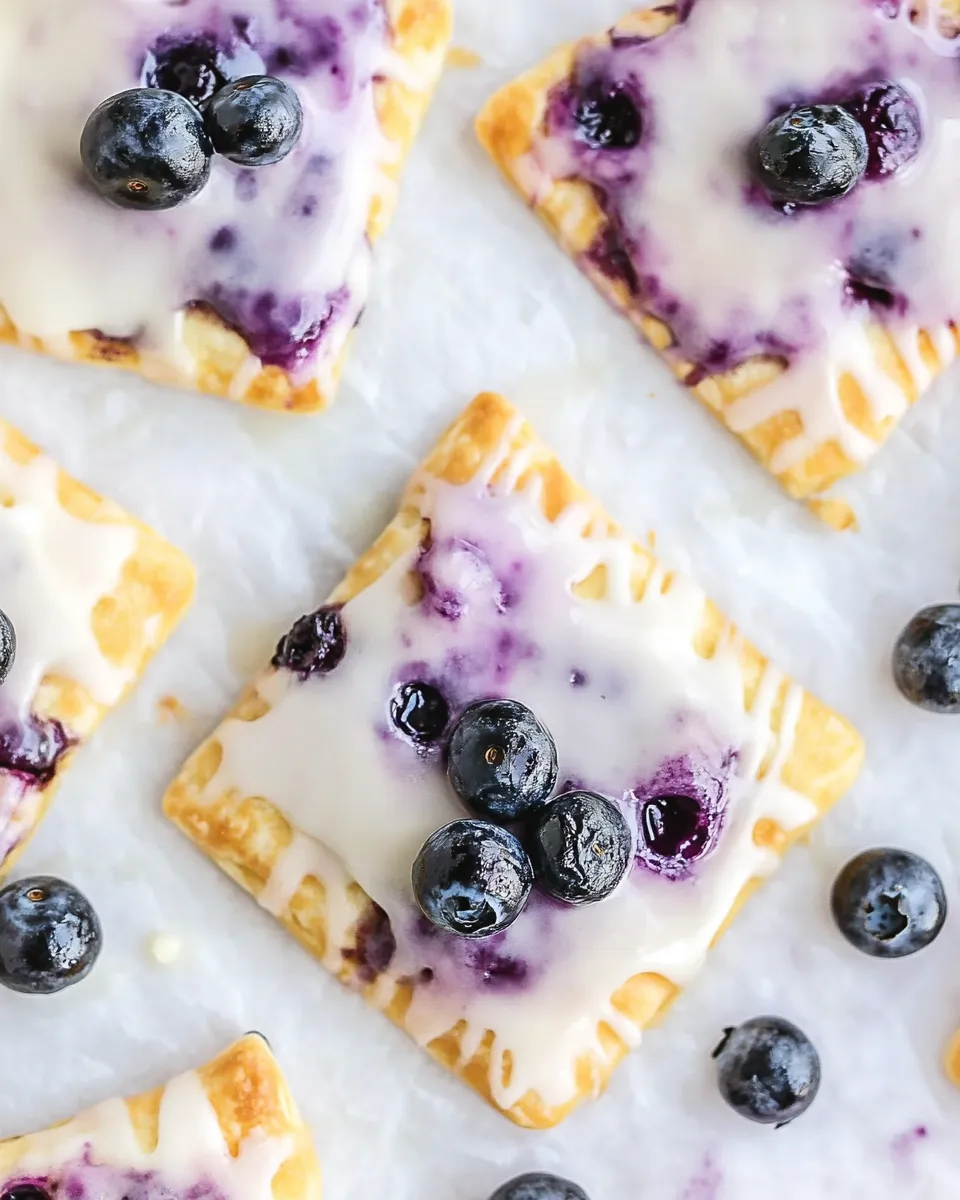Delicious Blueberry Pop Tarts shot