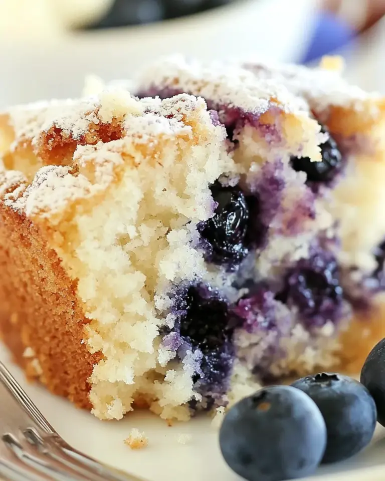 Homemade Blueberry Sour Cream Coffee Cake photo