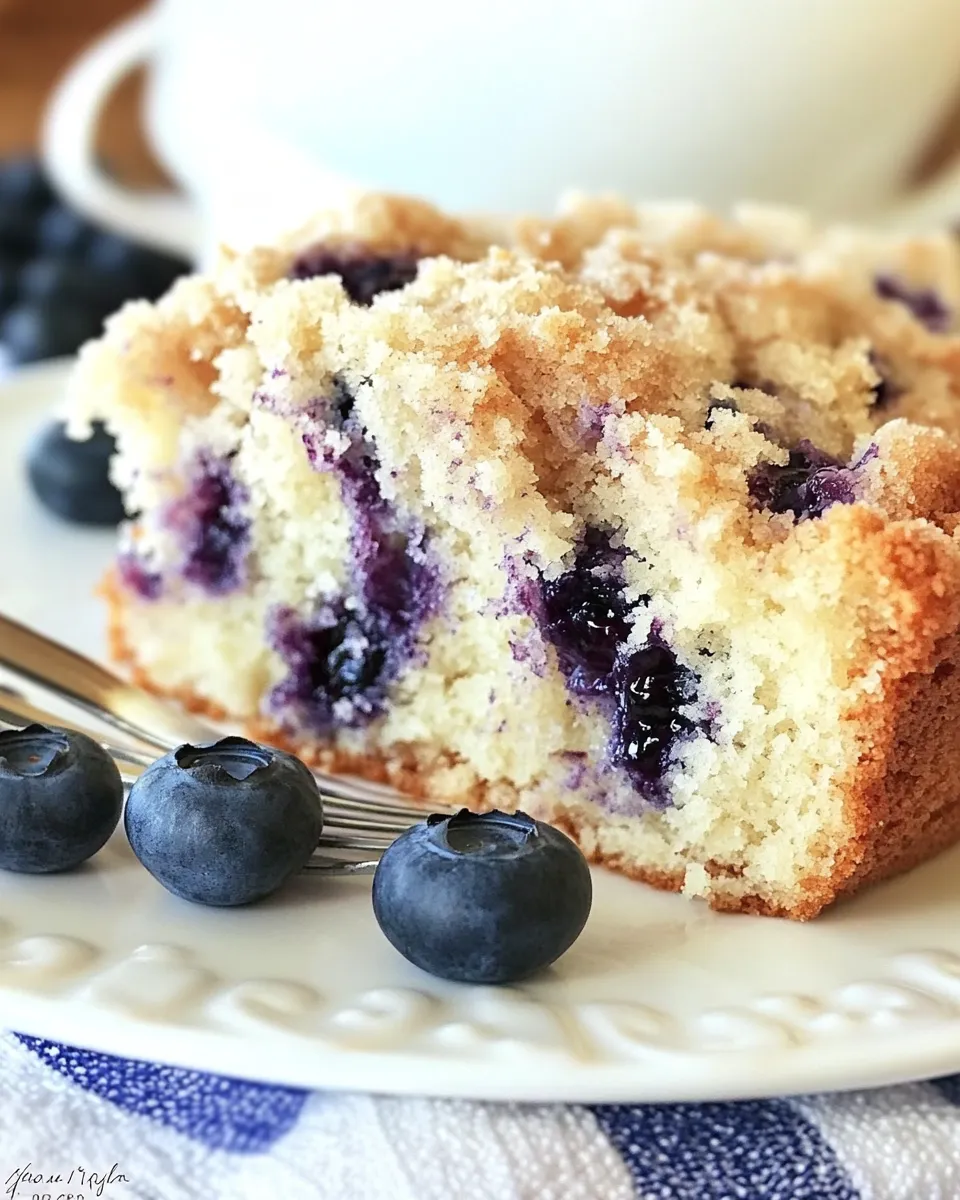Classic Blueberry Sour Cream Coffee Cake image