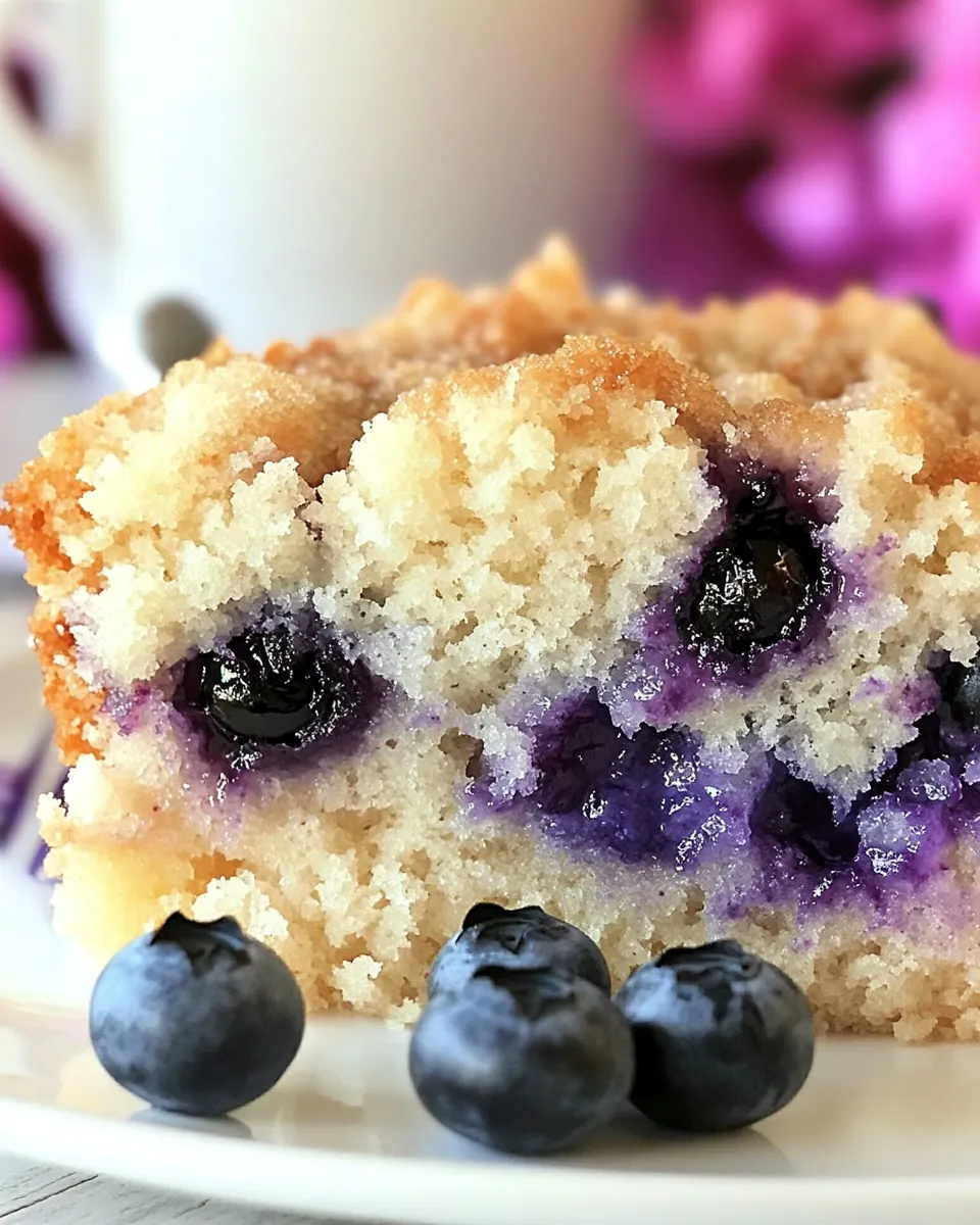 Delicious Blueberry Sour Cream Coffee Cake recipe photo