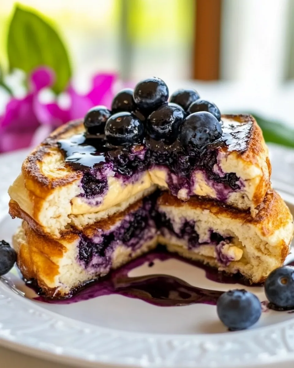 Classic Blueberry Stuffed French Toast image