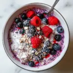 Homemade Blueberry & Coconut Bircher Muesli photo