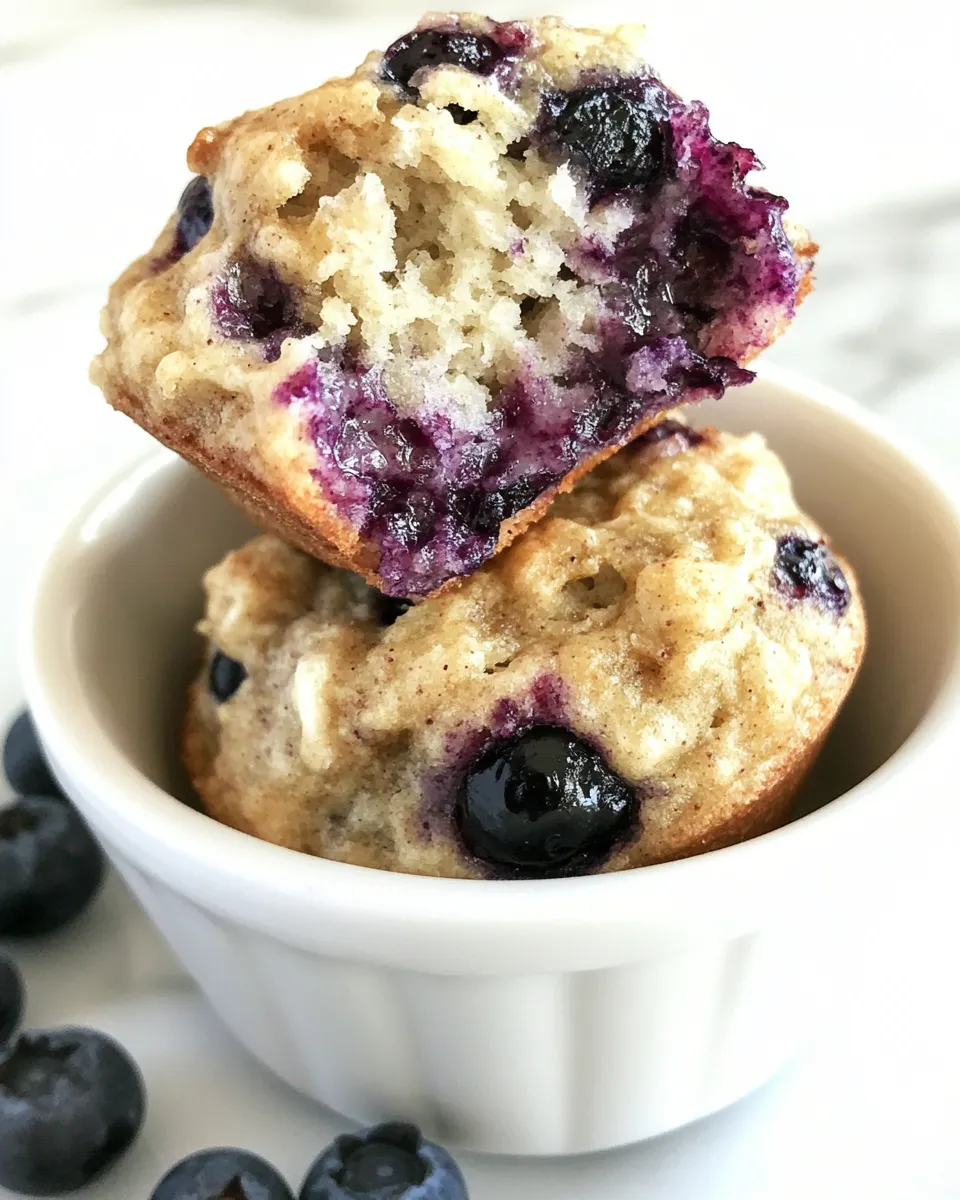 Healthy Blueberry and Banana Muffins (For Dogs) dish photo