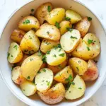 Homemade Boiled Potatoes with Parsley photo