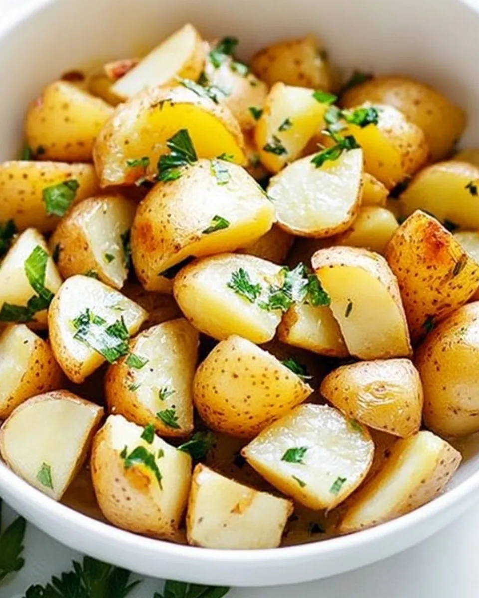 Classic Boiled Potatoes with Parsley image