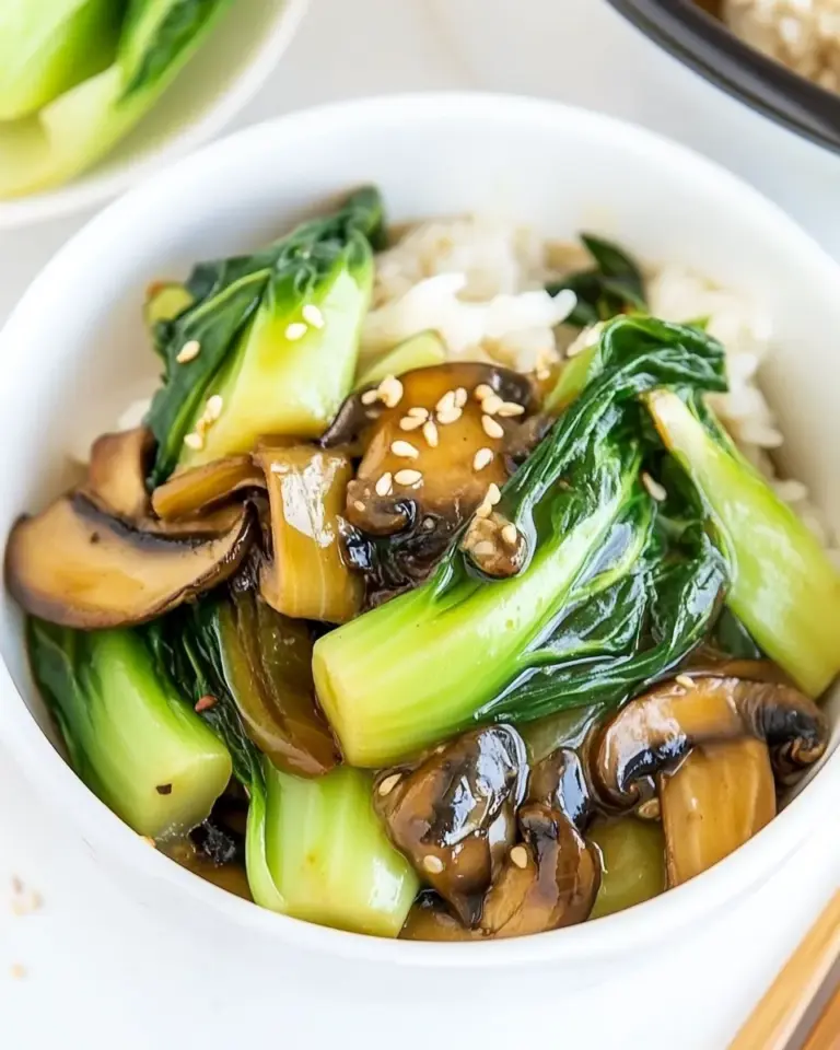 Easy Bok Choy and Shiitake Mushrooms in Garlic Sauce photo