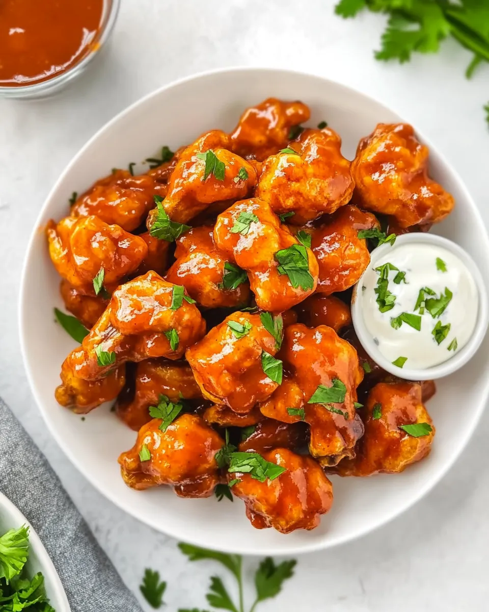 Savory Boneless Wings recipe photo