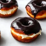 Homemade Boston Cream Donuts photo