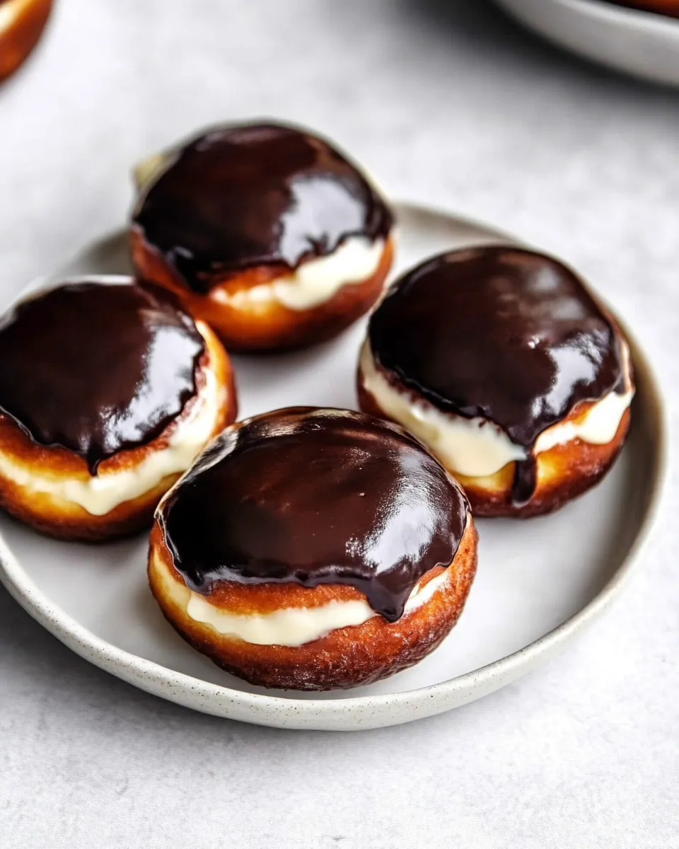 Classic Boston Cream Donuts image