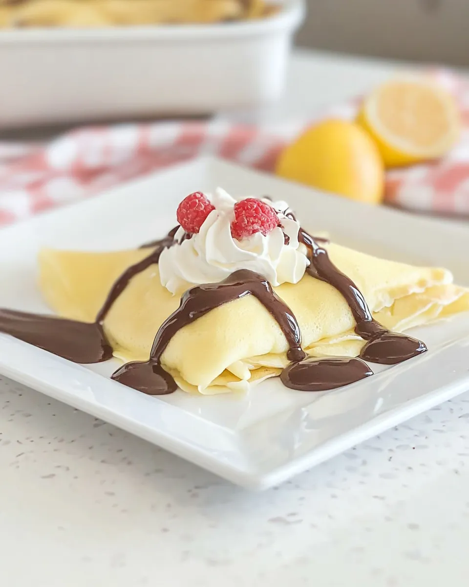 Easy Boston Cream Pie Crepes recipe photo