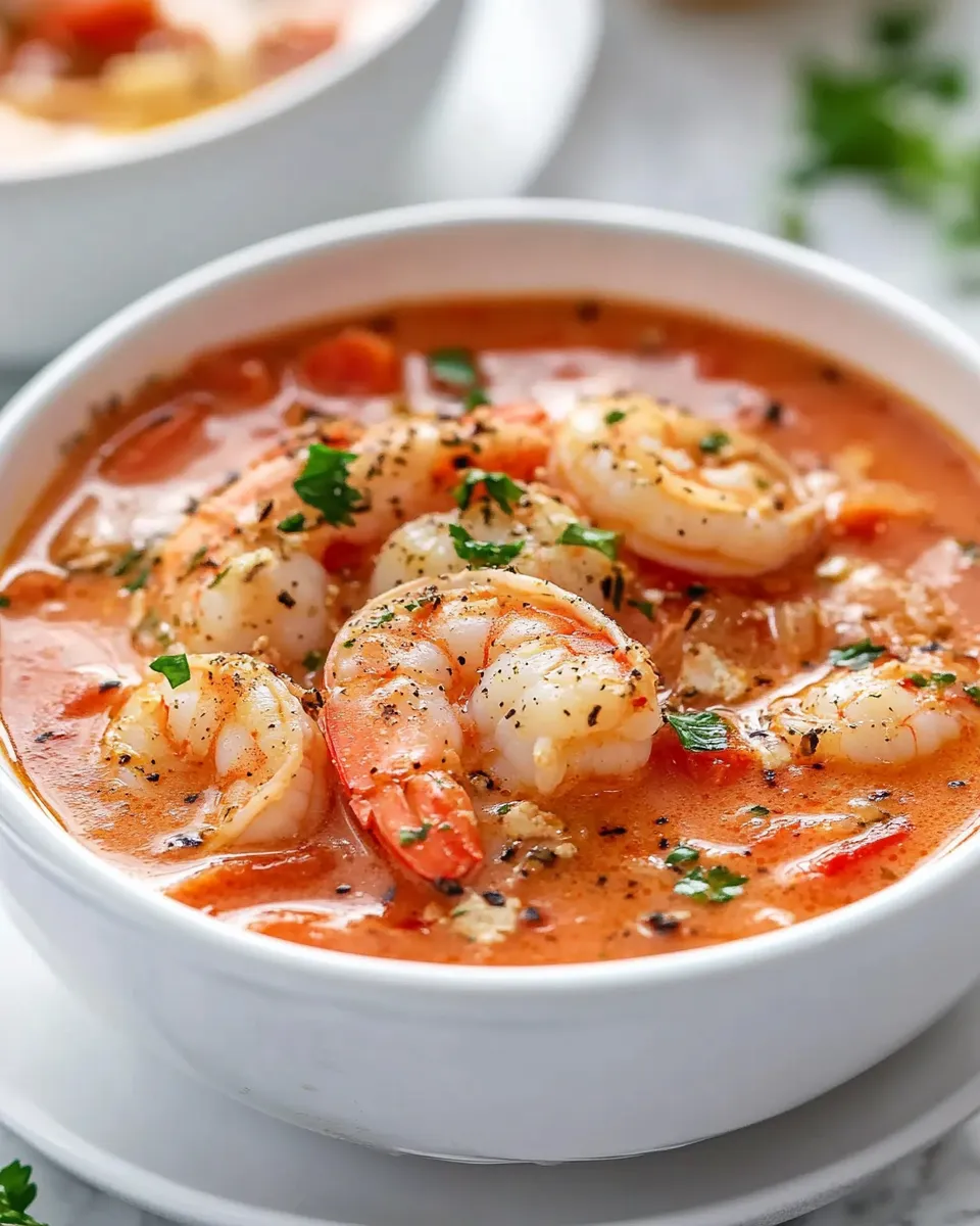 Delicious Brazilian Shrimp Soup shot