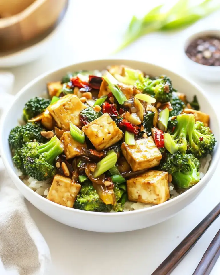 Homemade Broccoli Stir Fry with Crispy Tofu photo