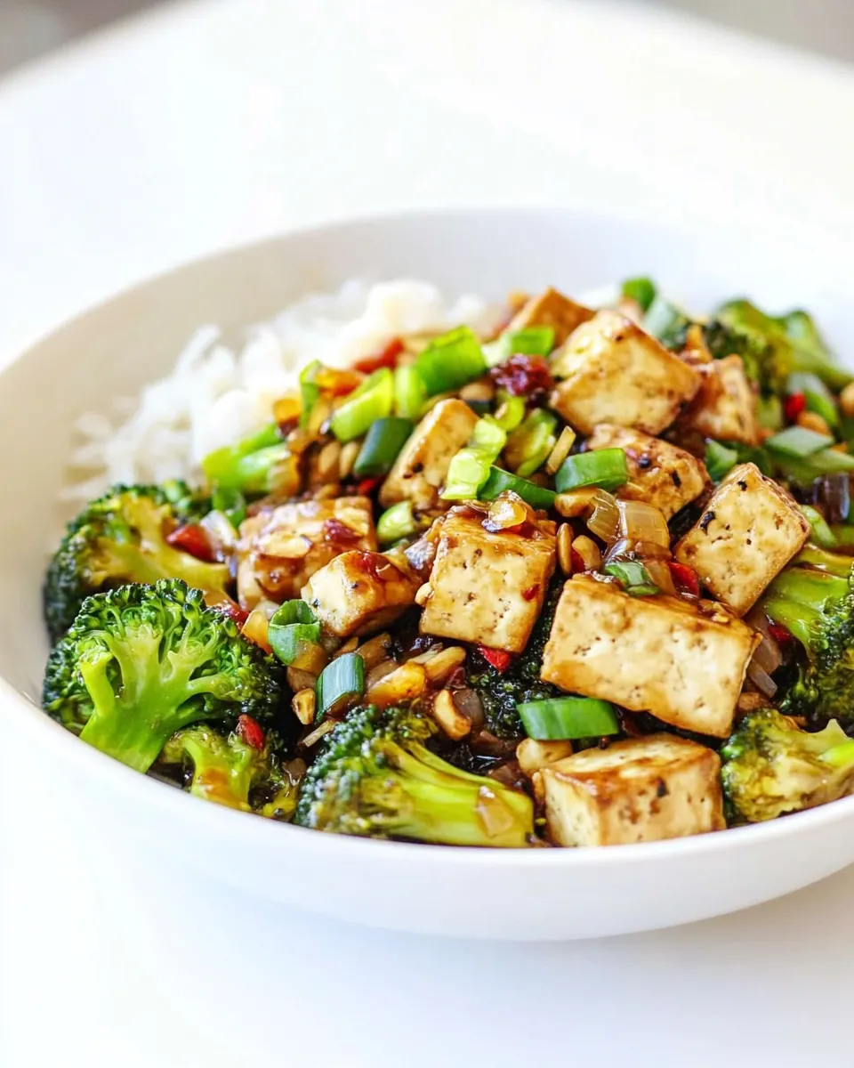 Classic Broccoli Stir Fry with Crispy Tofu image