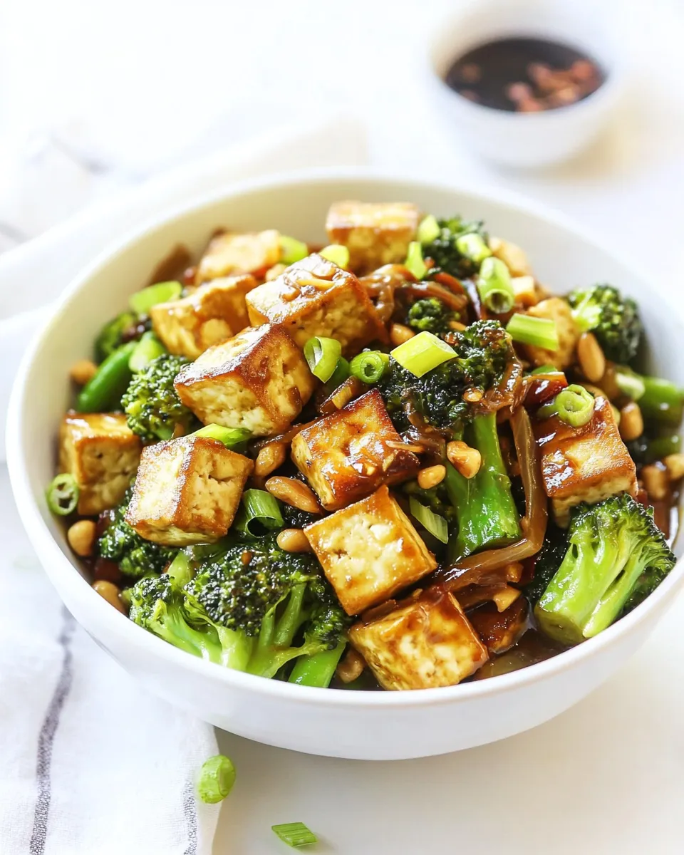 Easy Broccoli Stir Fry with Crispy Tofu recipe photo