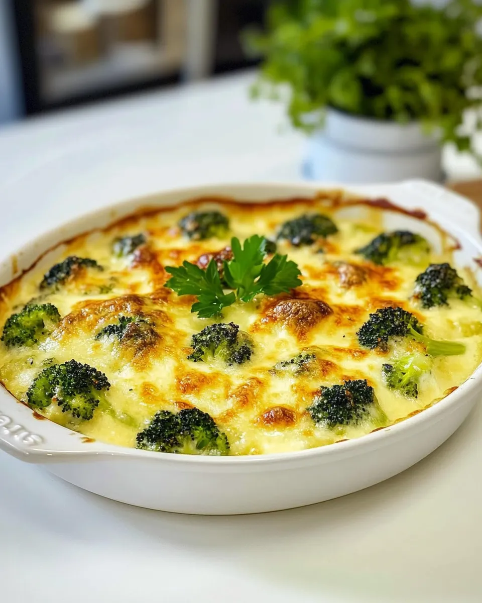 Homemade Broccoli au Gratin recipe photo
