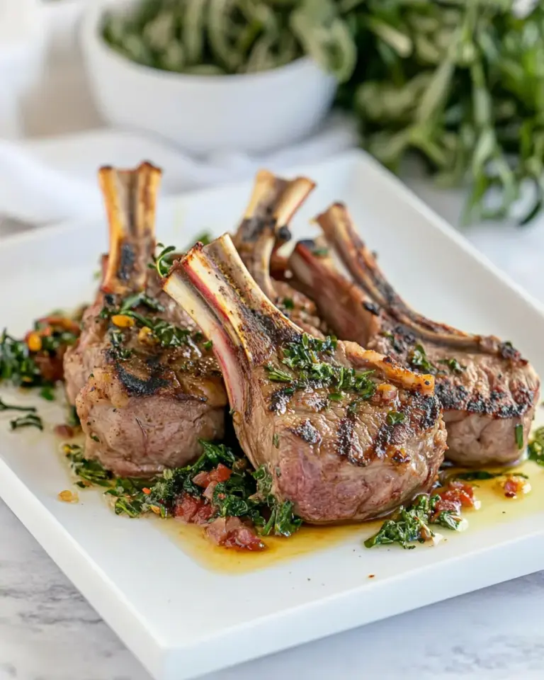 Easy Broiled Lamb Loin Chops recipe photo