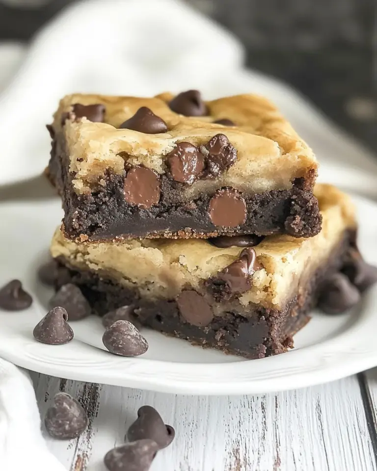 Homemade Brookie Bars (Brownie & Chocolate Chip Cookie Bars) photo