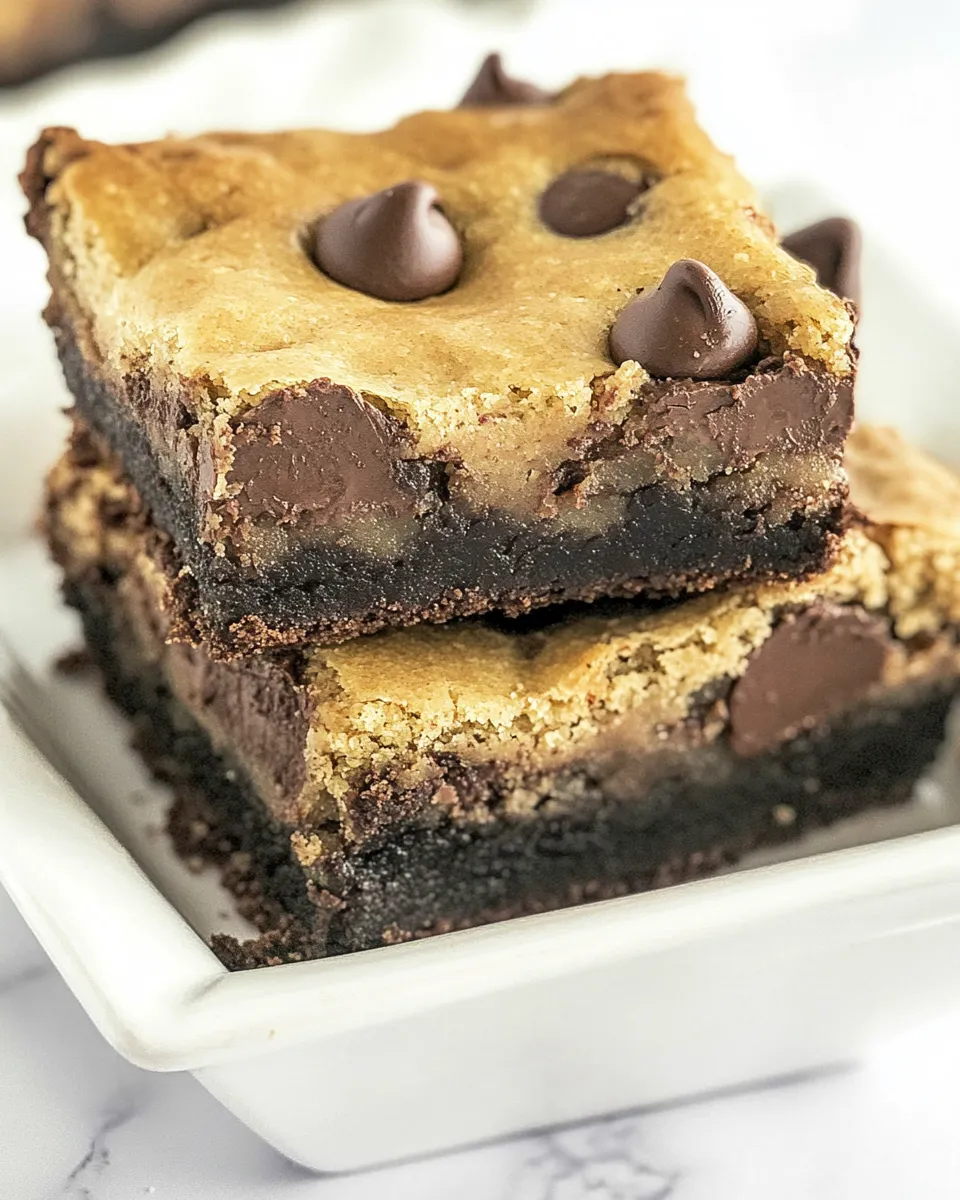 Best Brookie Bars (Brownie & Chocolate Chip Cookie Bars) shot