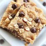 Homemade Brown Butter Chocolate Chip Hazelnut Cookie Bars recipe photo