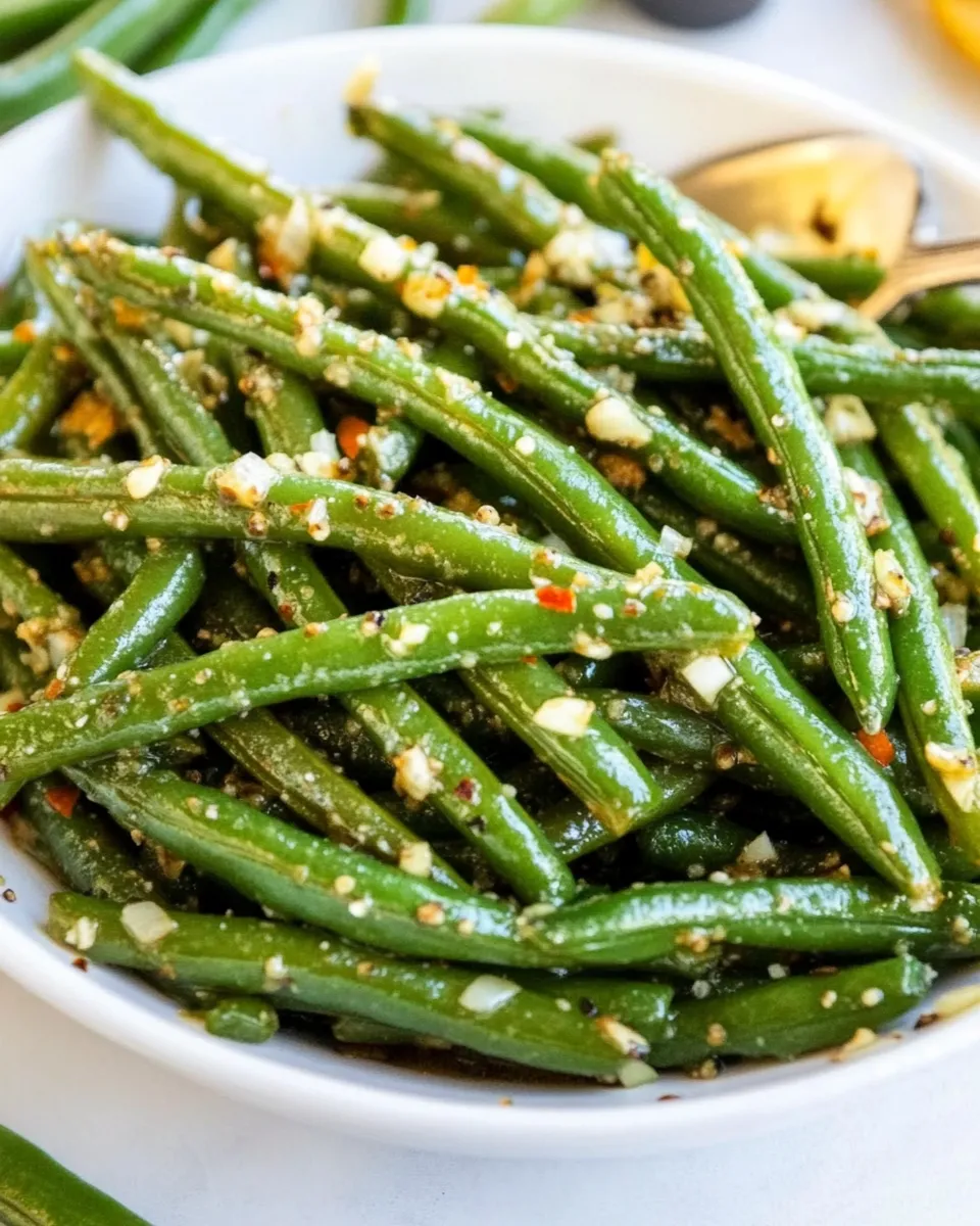 Delicious Brown Butter Garlic Green Beans image