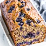 Homemade Brown Sugar Blueberry Banana Bread with Blueberry Butter photo