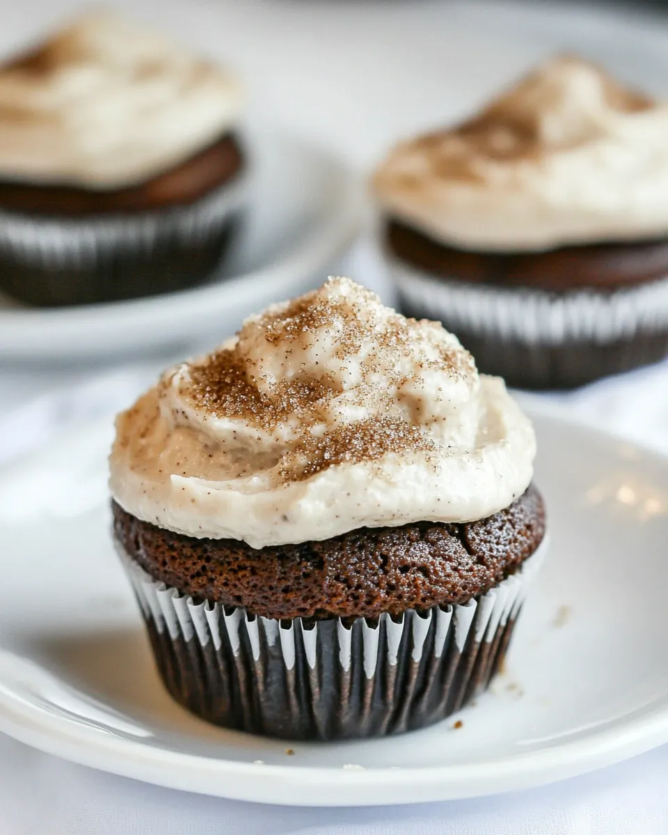 Amazing Brownie Banana Bread Cupcakes with Brown Sugar Frosting. recipe image