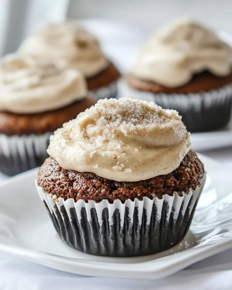 Classic Brownie Banana Bread Cupcakes with Brown Sugar Frosting. image
