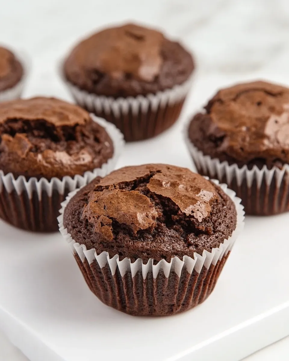 Homemade Brownie Muffins photo