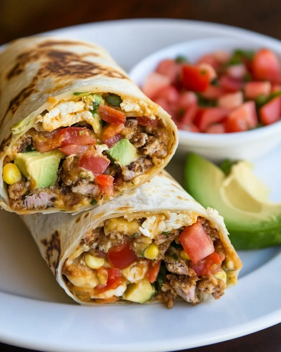 Homemade Brunch Burritos recipe photo