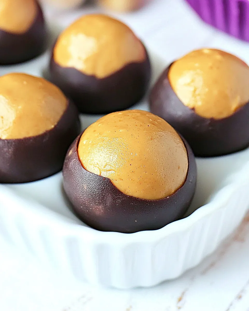 Homemade Buckeye Balls (Peanut Butter Balls) photo