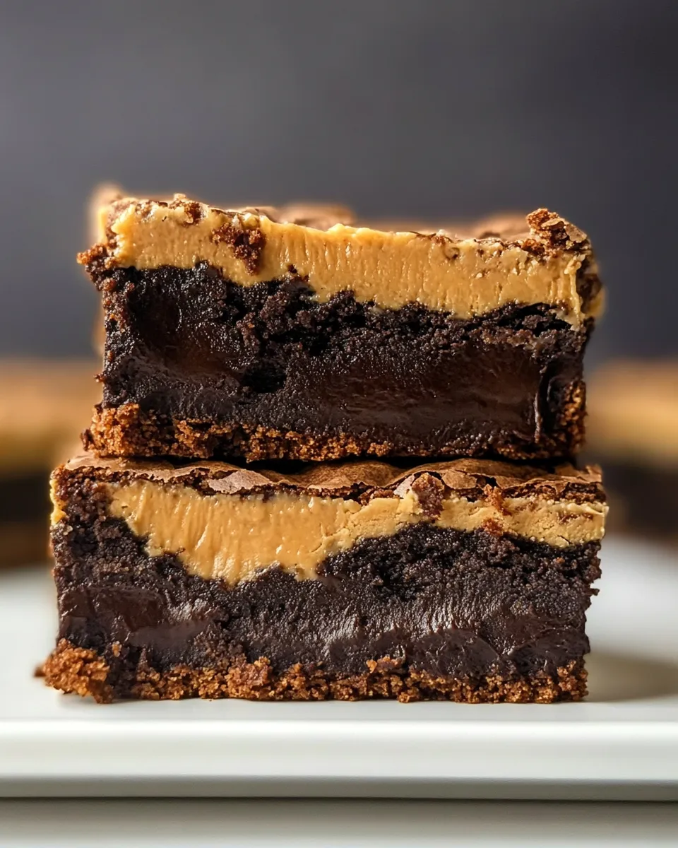 Delicious Buckeye Brownies shot