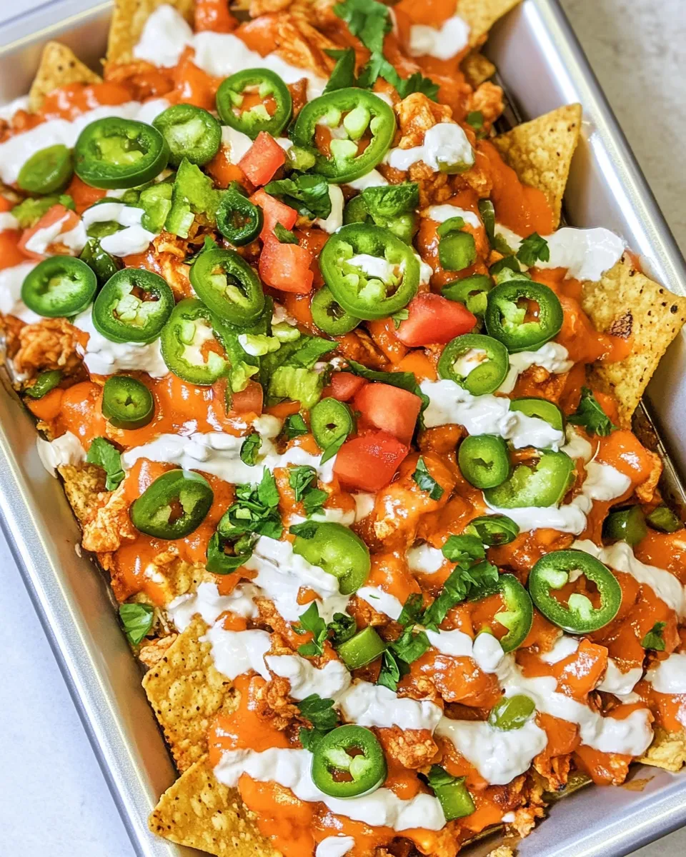 Delicious Buffalo Chicken Nachos with Doritos dish photo