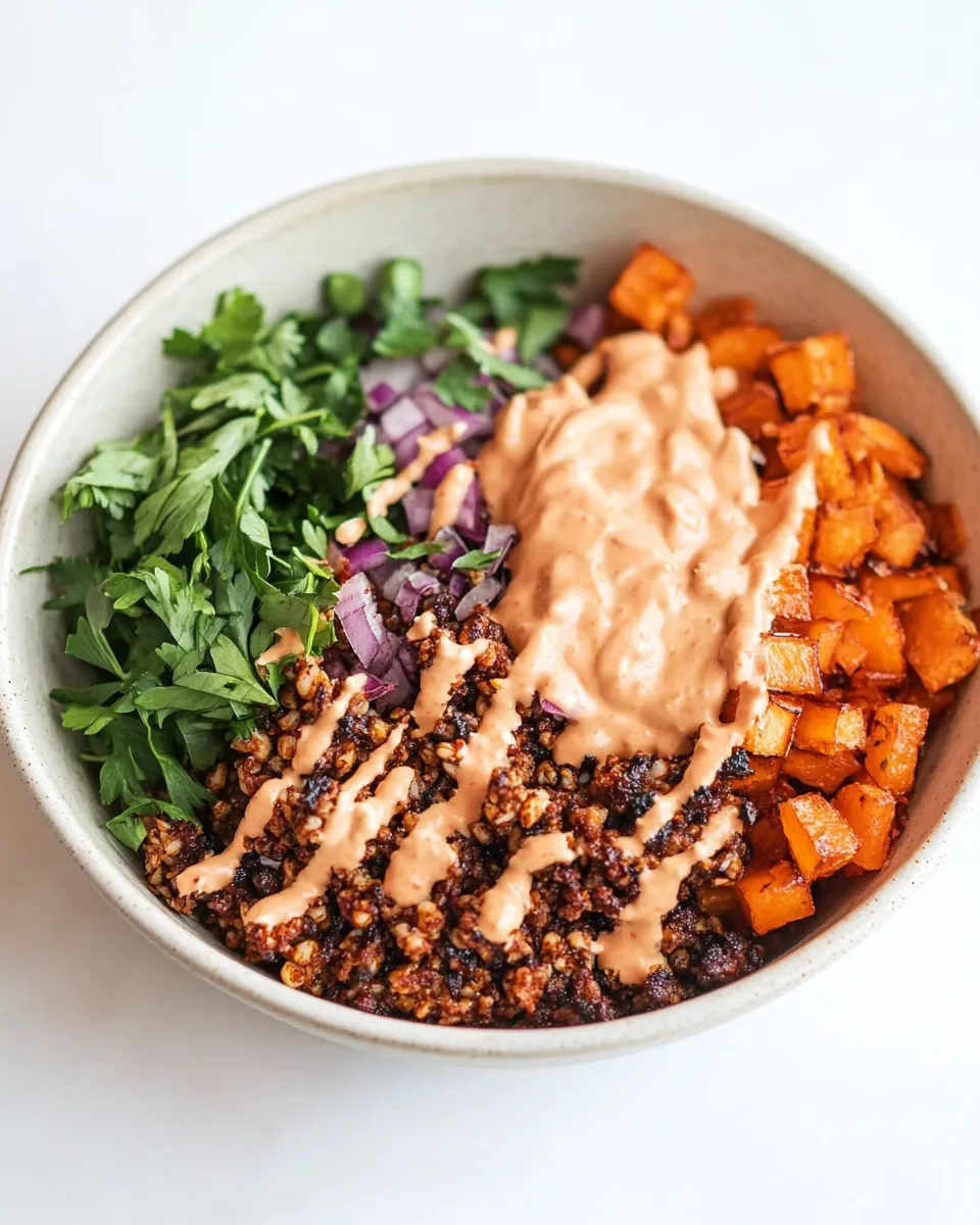 Easy Burger Bowl Recipe dish photo