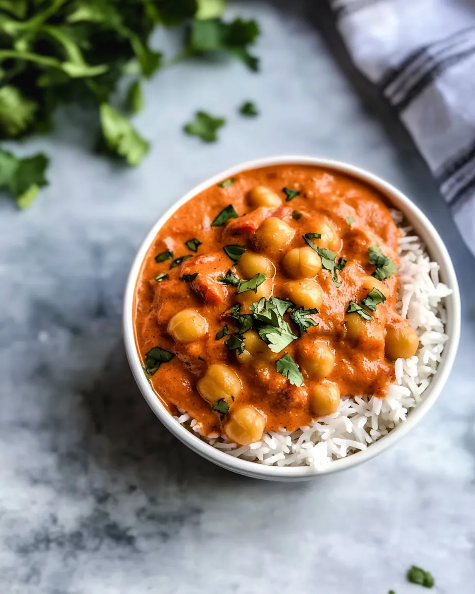 Easy Butter Chickpeas image