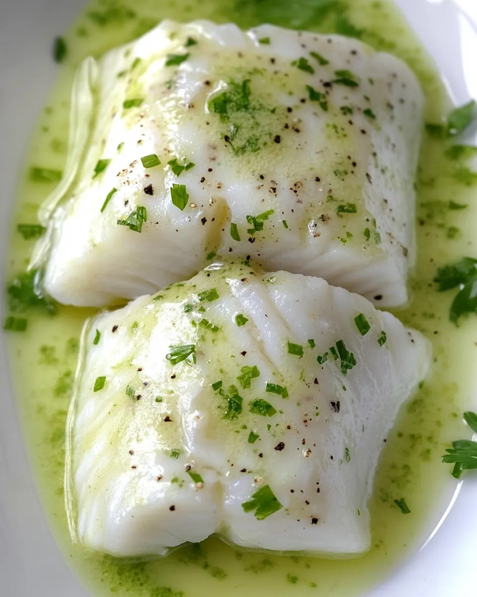 Homemade Butter Poached Fish recipe photo
