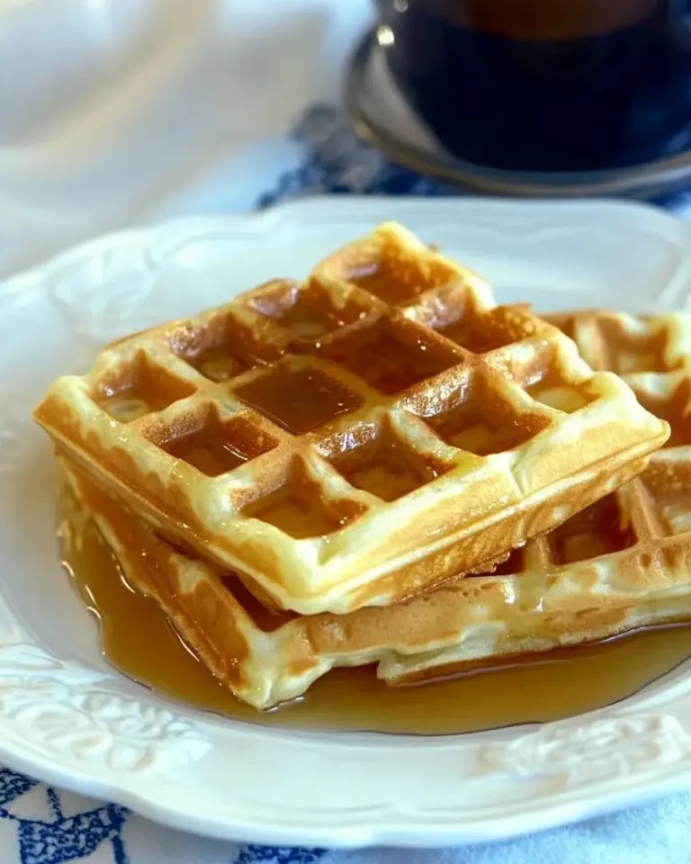 Homemade Buttermilk Waffles Recipe for a Crowd photo