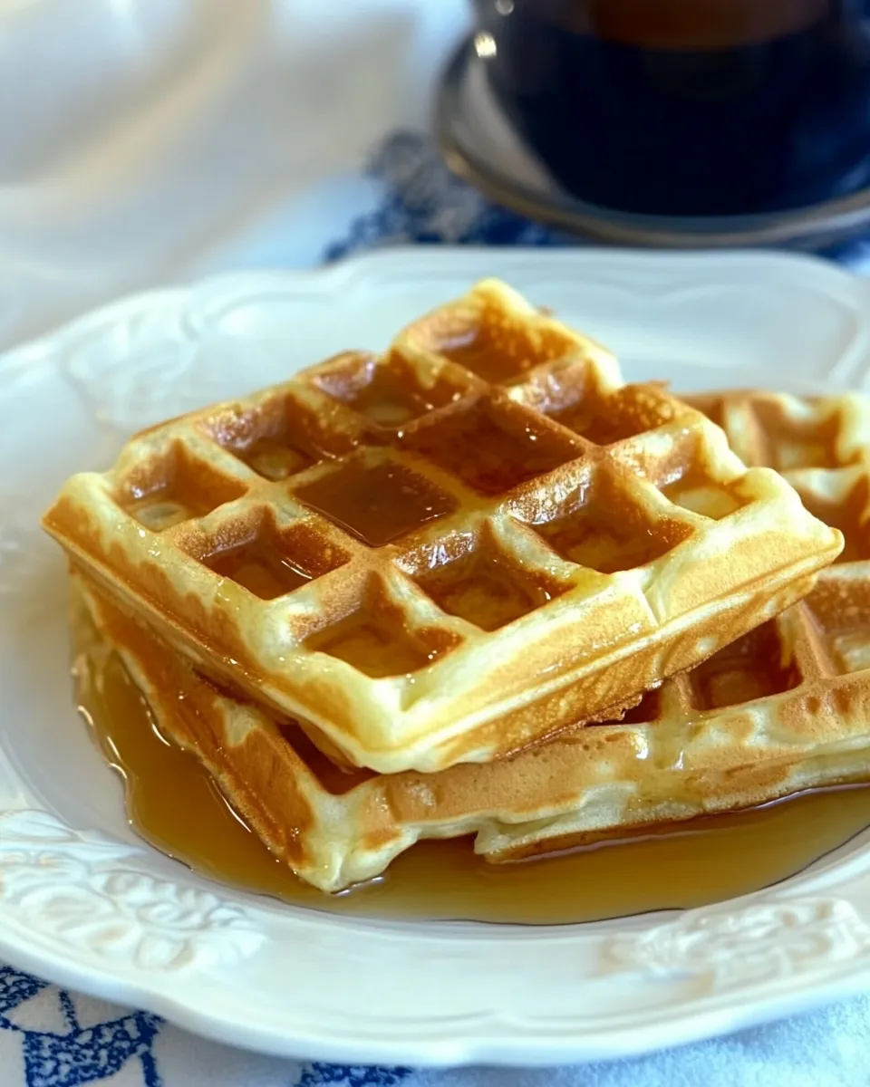 Homemade Buttermilk Waffles Recipe for a Crowd photo