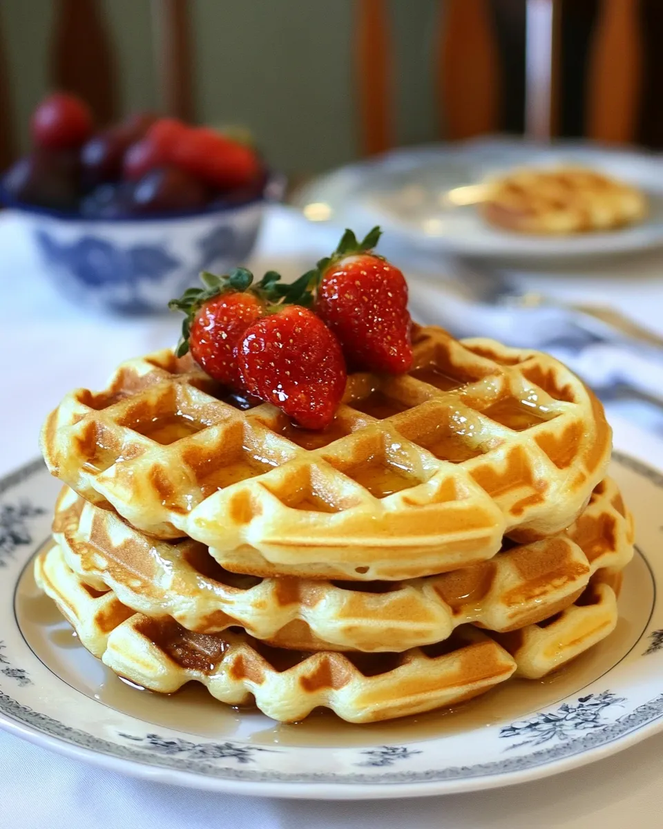 Classic Buttermilk Waffles Recipe for a Crowd image