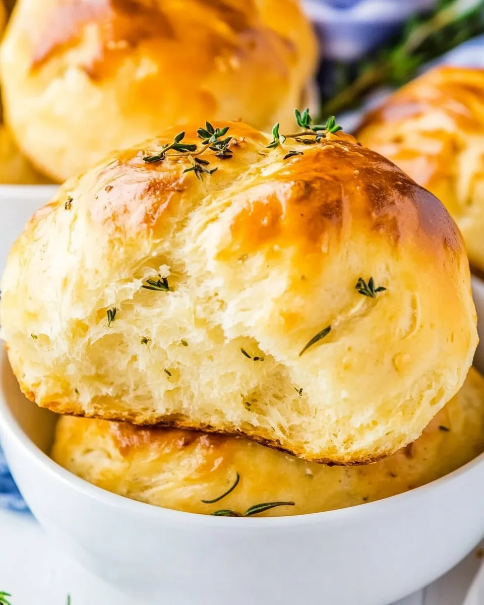 Classic Buttery Herb Yeast Rolls image