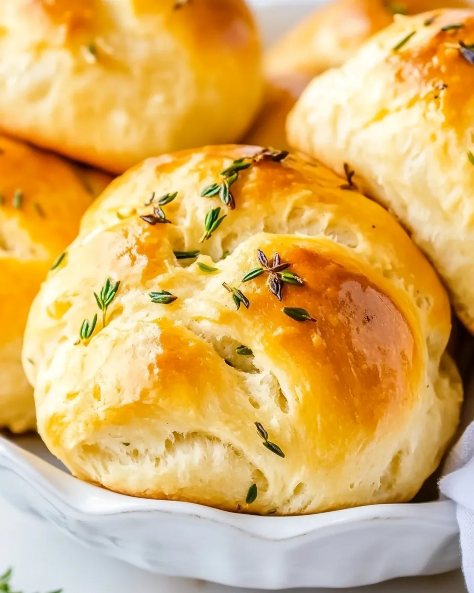 Easy Buttery Herb Yeast Rolls recipe photo