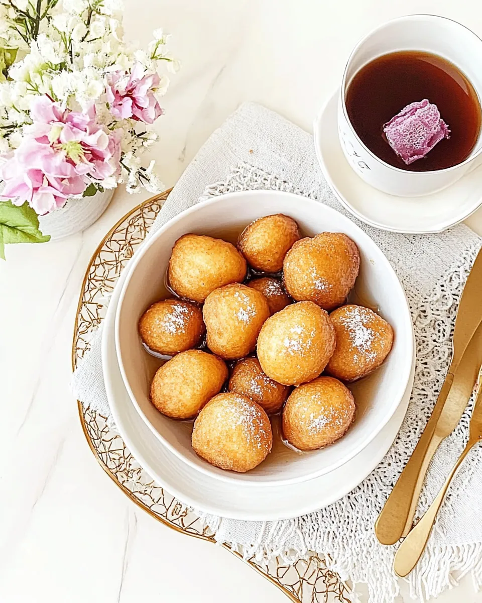 Homemade Buuelos de Viento (Puffy Fried Balls in Syrup) photo