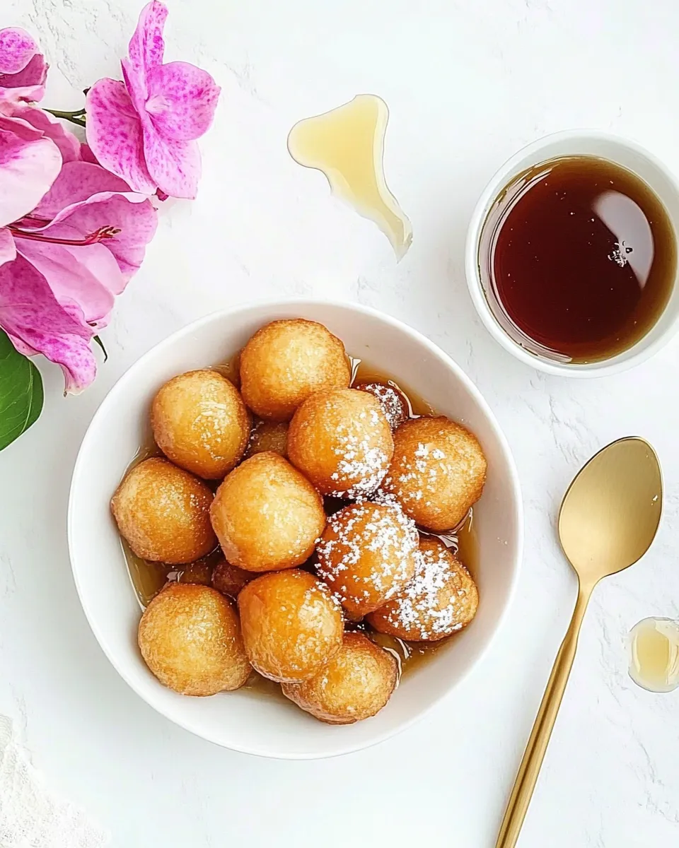 Classic Buuelos de Viento (Puffy Fried Balls in Syrup) image