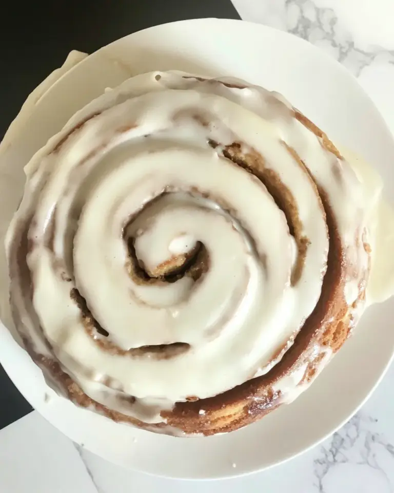 Homemade CINNAMON ROLL CAKE FROM SCRATCH photo