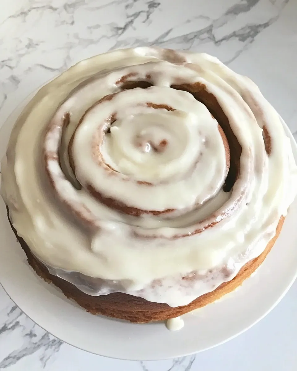 Delicious CINNAMON ROLL CAKE FROM SCRATCH image